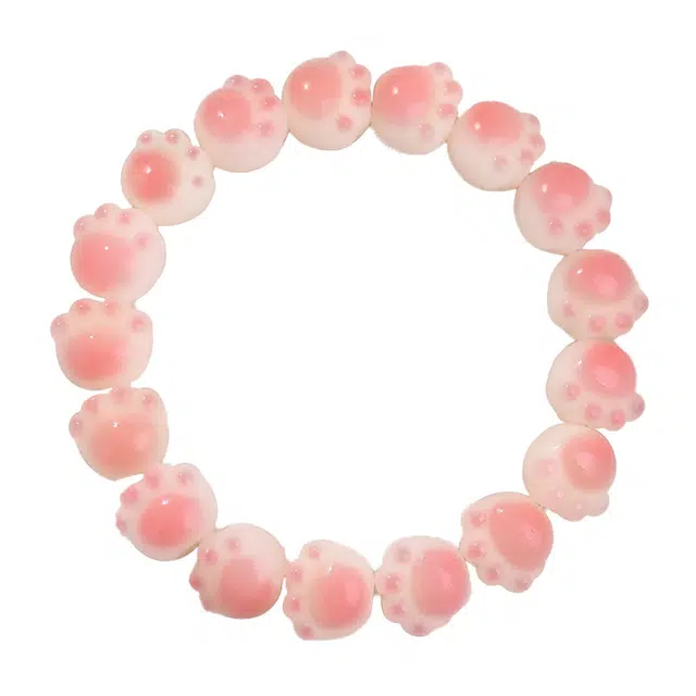 静范 新中式招财樱桃粉猫爪串珠 本命年招桃花 小众高级感设计 日常通勤百搭 #好运 菩提根 手串 男女同款情侣款