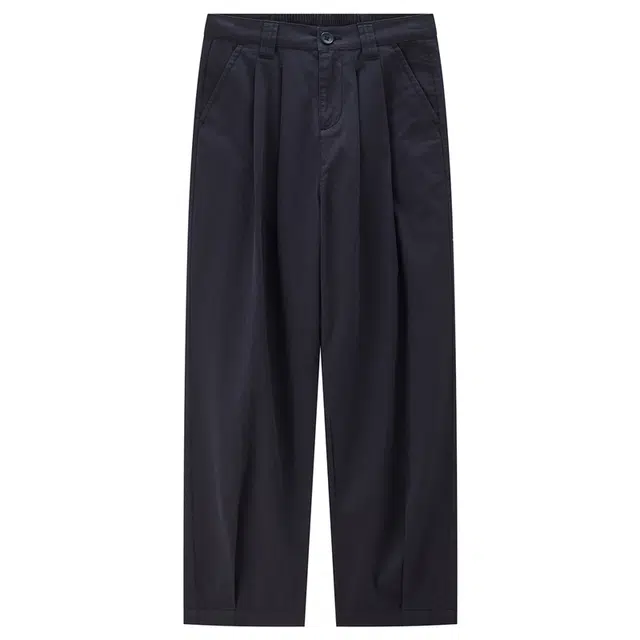 佐丹奴 纯棉打褶裤脚梭织薄九分裤休闲裤 女款