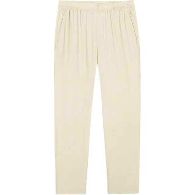 超级安踏 纯色中腰透气百搭速干休闲裤 女款 沙漠卡其