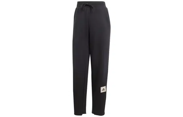 adidas Lounge French Terry Barrel-Leg Pants Logo