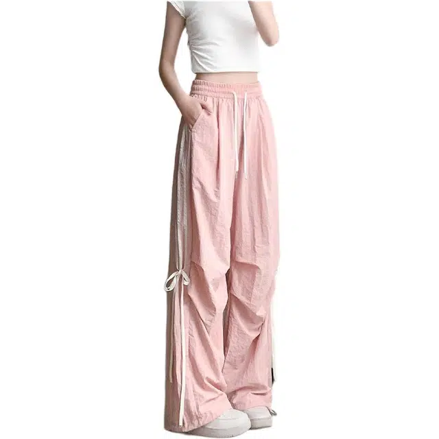 沐晓欣 宽松舒适纯色休闲裤 女款