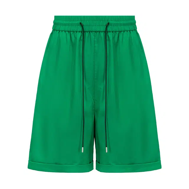 美洋 夏日循环纯色短裤系带松紧腰运动休闲风短裤 女款