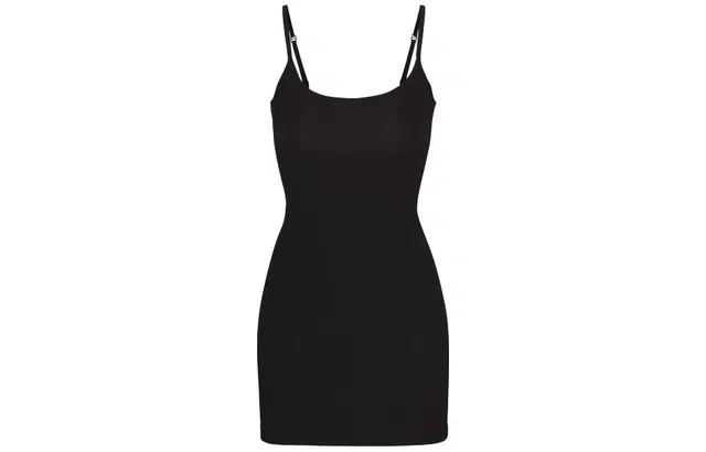 SKIMS SOFT LOUNGE SLIP DRESS ONYX