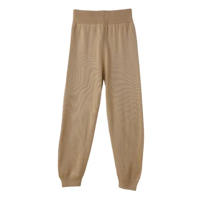 花栗鼠小姐 纯色系带针织运动裤 女款