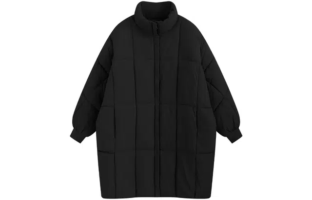 玉儿恋 中长款美式加厚面包服保暖立领棉服 女款