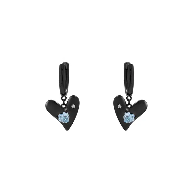 指尖瑰宝 甜酷风桃心个性时尚甜美日常通勤百搭高级感小众气质 铜 耳环 女款