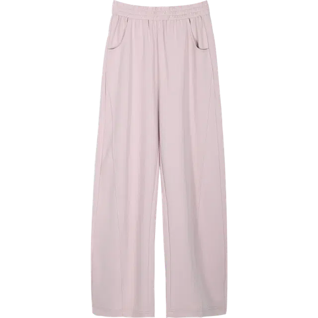 谜秀 镰刀裤运动风松紧舒适高腰休闲日常百搭显瘦直筒卫裤 女款