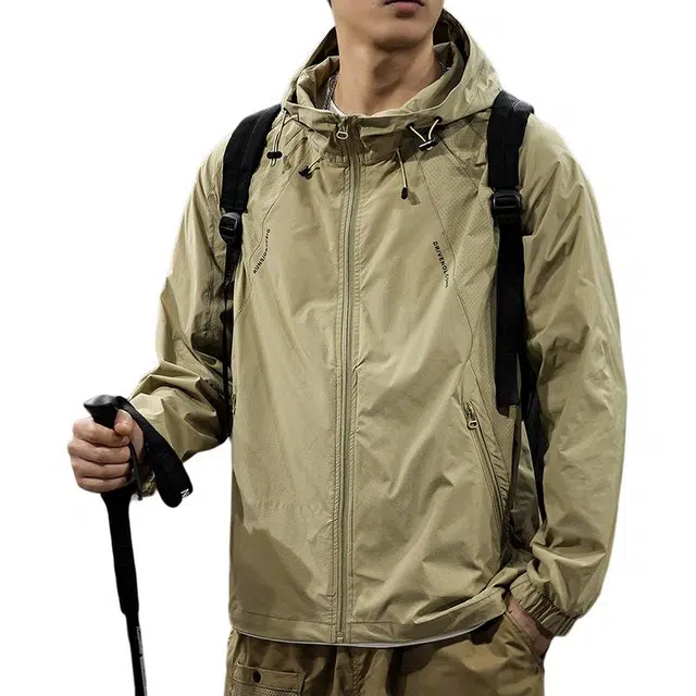 前进牛 透气凉感纯色舒适百搭休闲长袖防晒服 男女同款