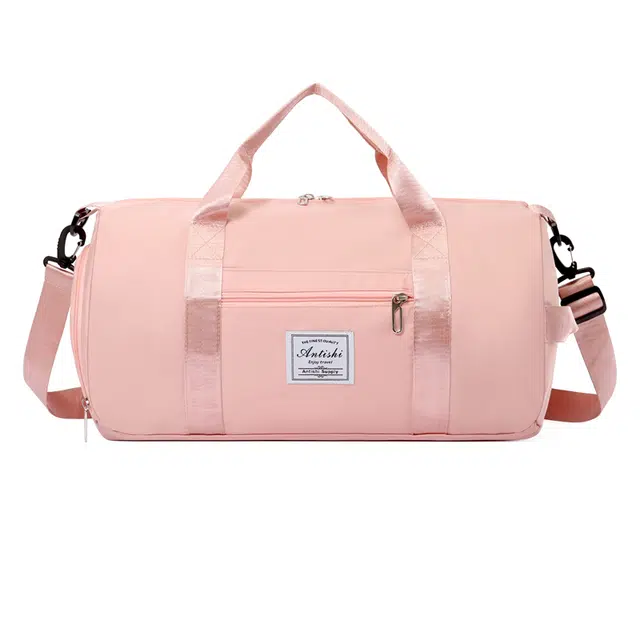 恒源祥 简约纯色出行日常收纳游泳 牛津布 旅行包 女款 多色