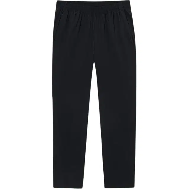 超级安踏 纯色中腰透气百搭速干休闲裤 女款 基础黑