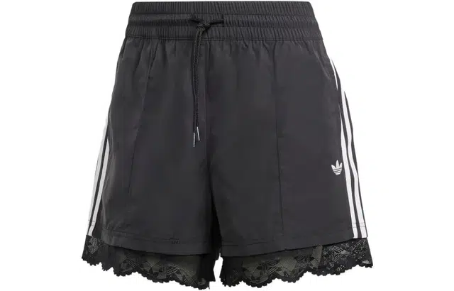 adidas originals Lace Trim 3-Stripes Shorts