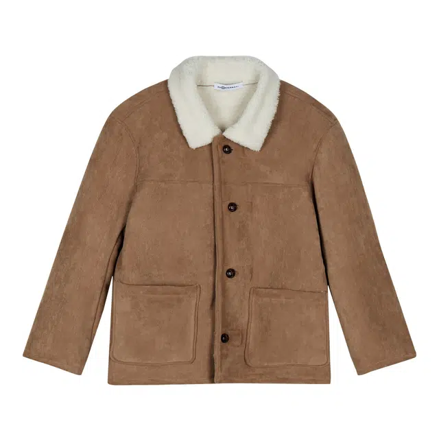 佐贝卡 加厚加绒翻领休闲复古棉服 女款