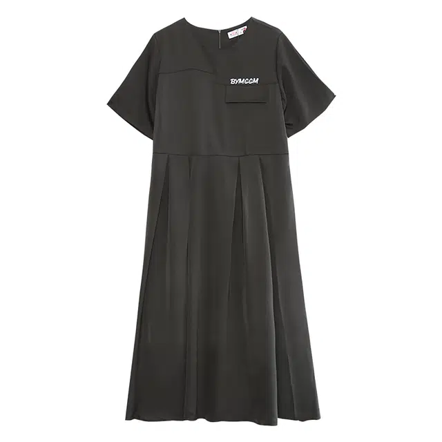 木果果木 字母印花工装宽松简约短袖连衣裙 女款