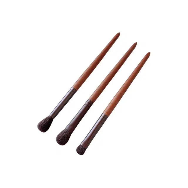 计轩  榉木柄软羊毛晕染眼影鼻影化妆刷套装 柔软 三件套