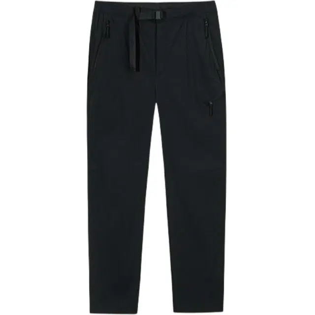 超级安踏 舒适简约纯色百搭直筒中腰薄款休闲裤 女款 基础黑