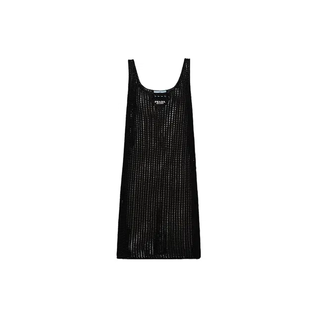 PRADA Mesh Cutout Dress Black