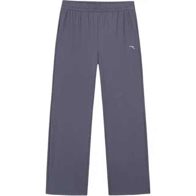 超级安踏 纯色中腰舒适百搭透气直筒休闲裤 女款 铁矿灰