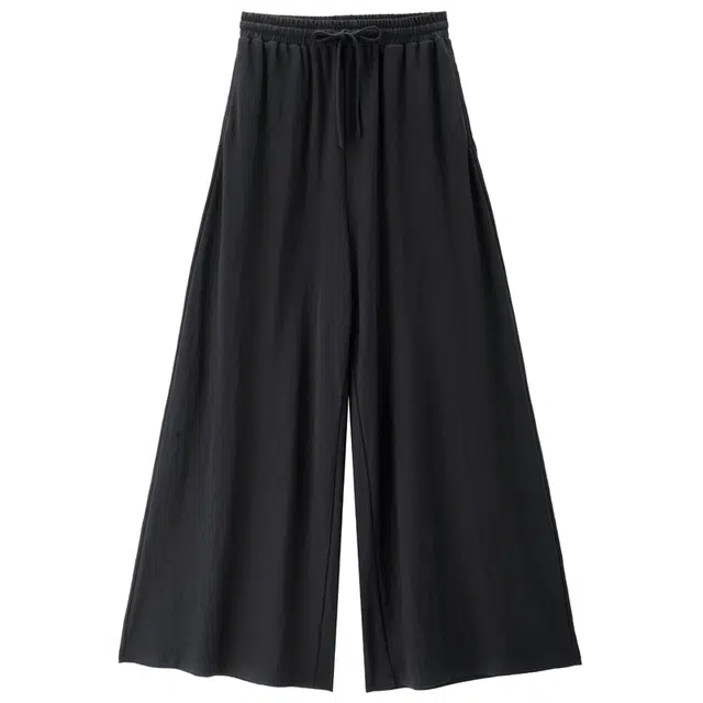 佐丹奴 防蚊中腰长裤薄阔腿裙裤针织运动裤 女款