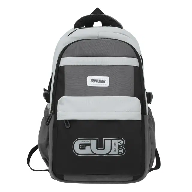 恒源祥 时尚百搭初高中生日常通勤防泼水 尼龙 书包背包双肩包 男女同款情侣款 多色