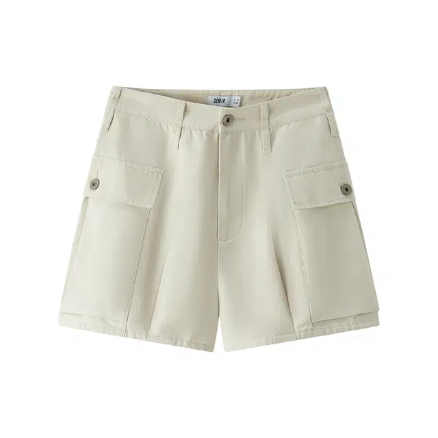 森马 纯棉宽松南瓜裤休闲短裤 女款