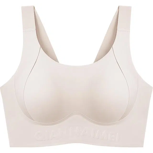 千奈美 纯色大胸显小全罩杯收副乳不空杯防下垂文胸 女款