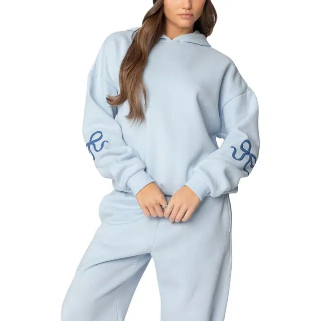 edikted Bonney Bow Detail Hoodie