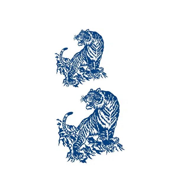 猎己  虎王雄霸草本纹身贴 防水防汗不反光