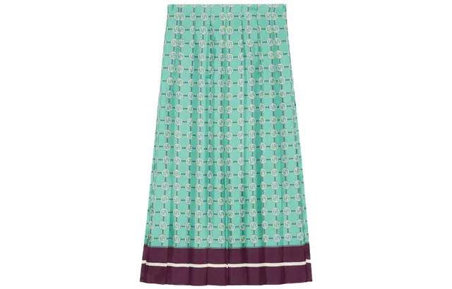 Gucci Silk Skirt Blue