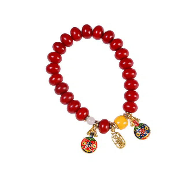 灵晔 新中式国潮文玩盘玩好运莲莲诸事顺利万事顺遂招财纳福考试考公考研上岸 白玉菩提 手串 男女同款情侣款