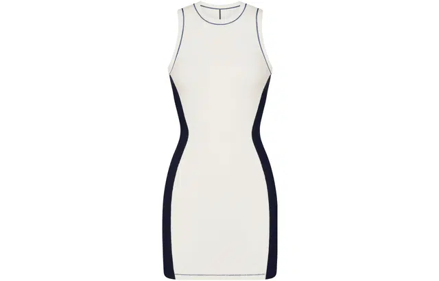 SKIMS COTTON RIB TANK DRESS MARBLE MULTI