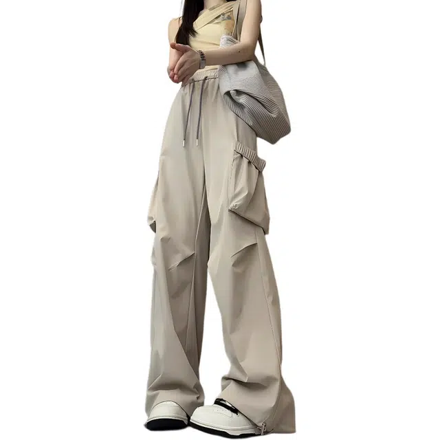 欧迪芬 百搭时尚设计宽松舒适工装裤 女款