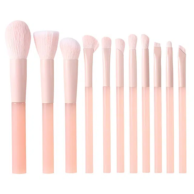 柚予颜  长柄蜜桃粉化妆刷套装 修容便携柔软