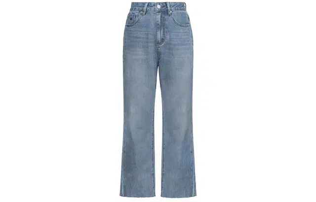 美洋 怀旧毛边牛仔裤 女款 蓝色