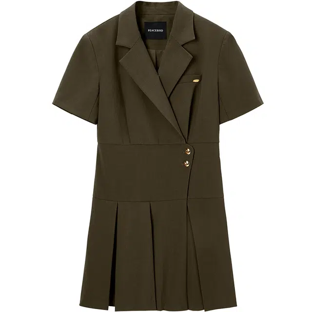 Peacebird Blazer Dress Brown