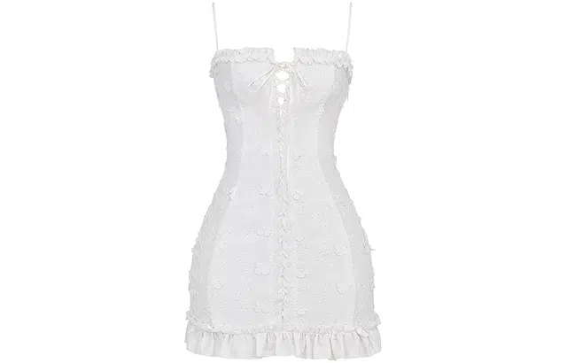 HOUSE OF CB MARLENE 3D White