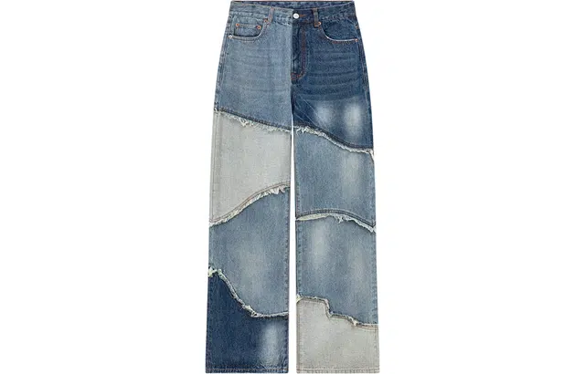 NO ONE ELSE Denim Wide-Leg Jeans