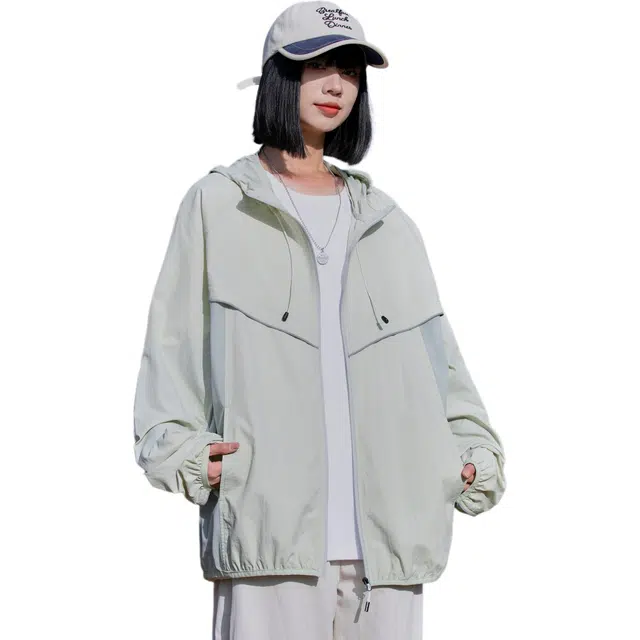 黑恐龙 时尚潮牌透气连帽轻薄休闲舒适透气柔软防晒服 男女同款