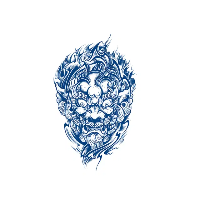 猎己  怒海狂澜草本纹身贴 防水防汗不反光手臂胸前小腿小众
