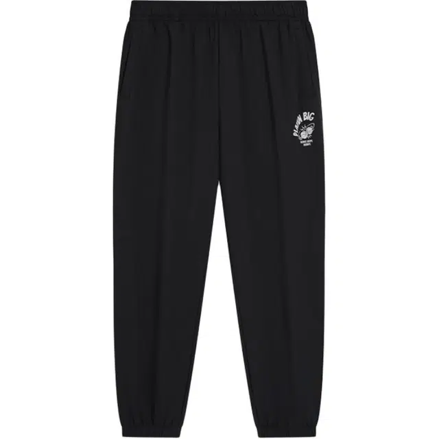 特步 篮球系列 舒适简约百搭束脚中腰宽松字母九分针织运动裤 男款 正黑色