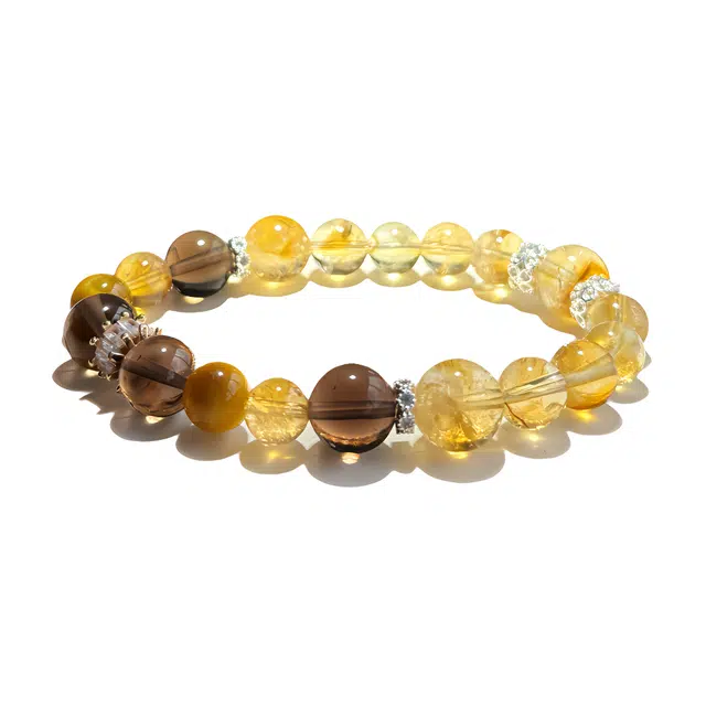 丰运阁 【招财吸金】原创设计 气质穿搭 黄塔晶 聚财招财五行喜土富婆有钱花 上班神器  蛇年有钱花时来好运事业运爆棚 黄水晶 手串 女款