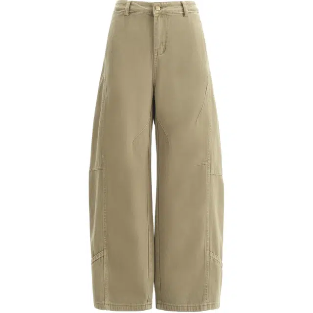 玫丝朵 时尚舒适百搭牛仔裤 女款 卡其色