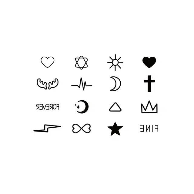 猎己  萌图空间草本防水纹身贴 持久高级性感半永久超酷