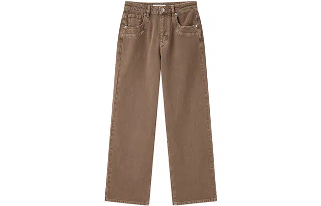 太平鸟 复古直筒牛仔裤 女款