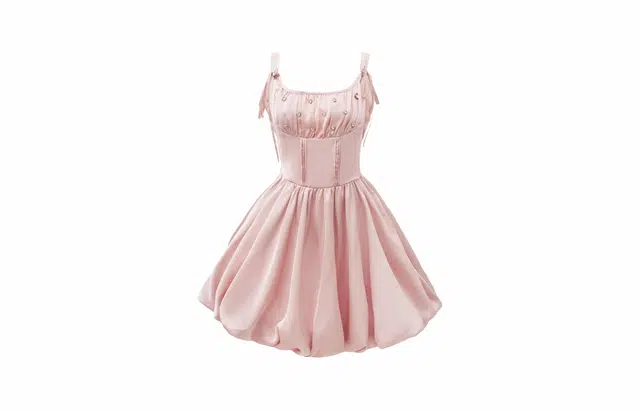 COSYISM High Waist Sleeveless Dress Pink