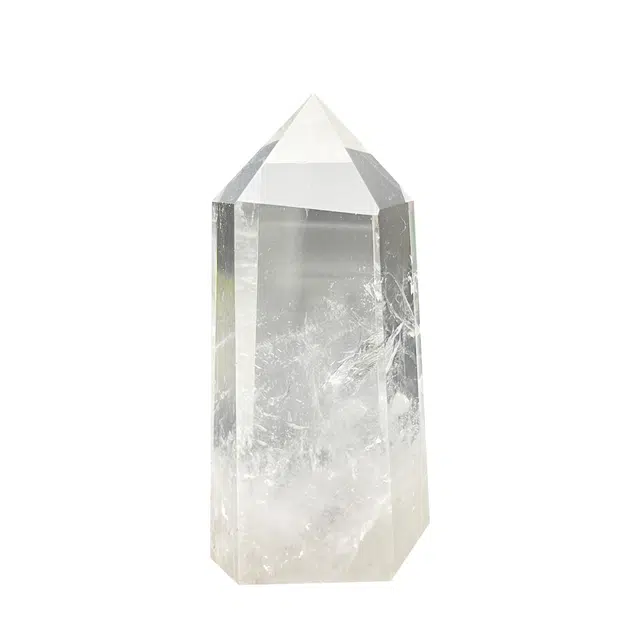 一世倾 经典六棱柱净化磁场纳福旺事业奢华多尺寸原石切割天然 多色水晶 摆件 男女同款情侣款