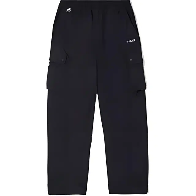 中国李宁 休闲简约纯色直筒百搭宽松针织运动裤 女款 黑色