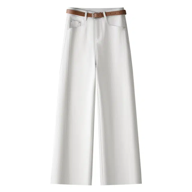 潞优野 时尚舒适百搭牛仔裤 女款 白色