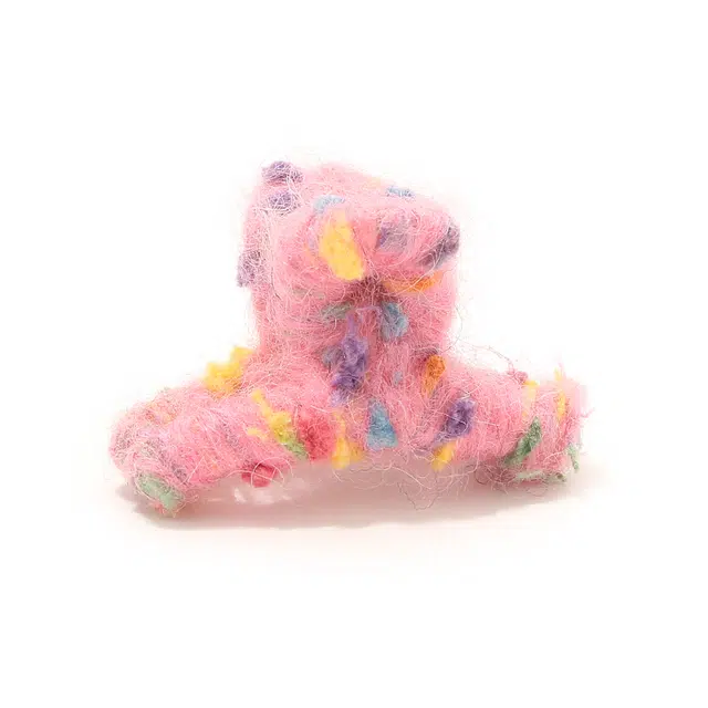 如花梦 毛线彩点前额公主侧边刘海 毛绒 发夹 女款