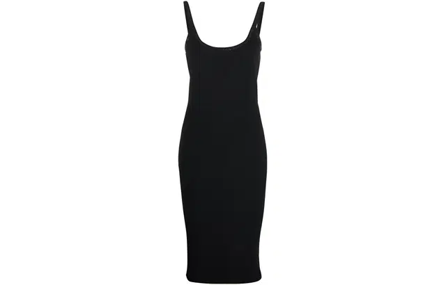 Alexander Wang Knit Midi Dress Black