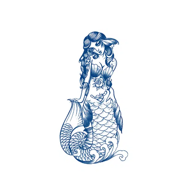 猎己  海洋之魅草本纹身贴 防水防汗不反光手臂胸前小腿小众